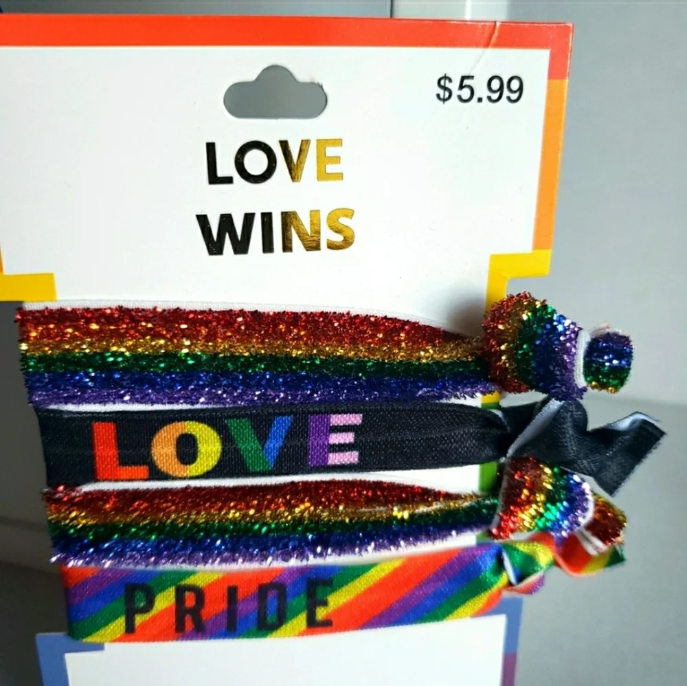 3 Pack Rainbow hair accessories New